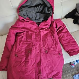 Lands End pink winter coat S/P 6-8